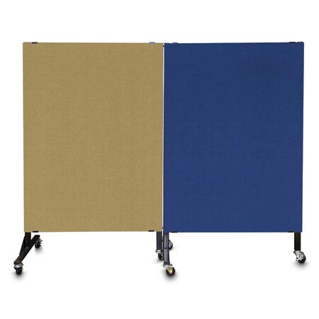 United Visual Products Enclosed Corkboard, 1 Door, 72"x48", 4" Fra UV3426-WHITE-APRICOT